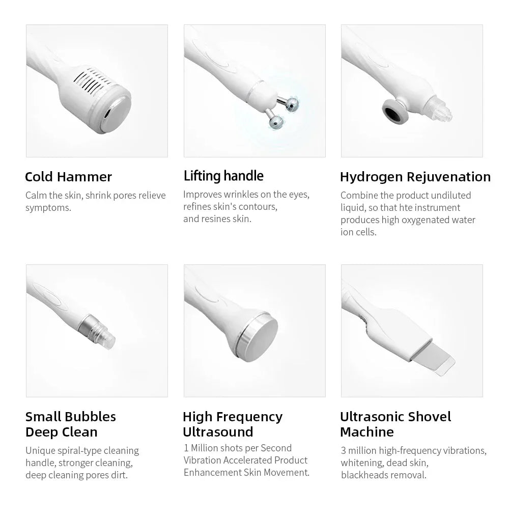 Product features with text descriptions on a white background
