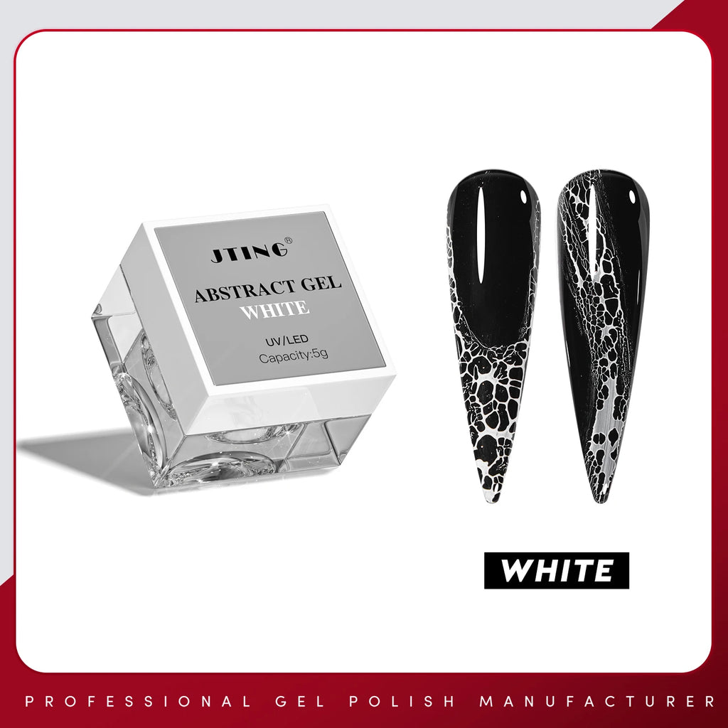 Hema Free  - Lace Base Abstract Gel - Black/White/Clear
