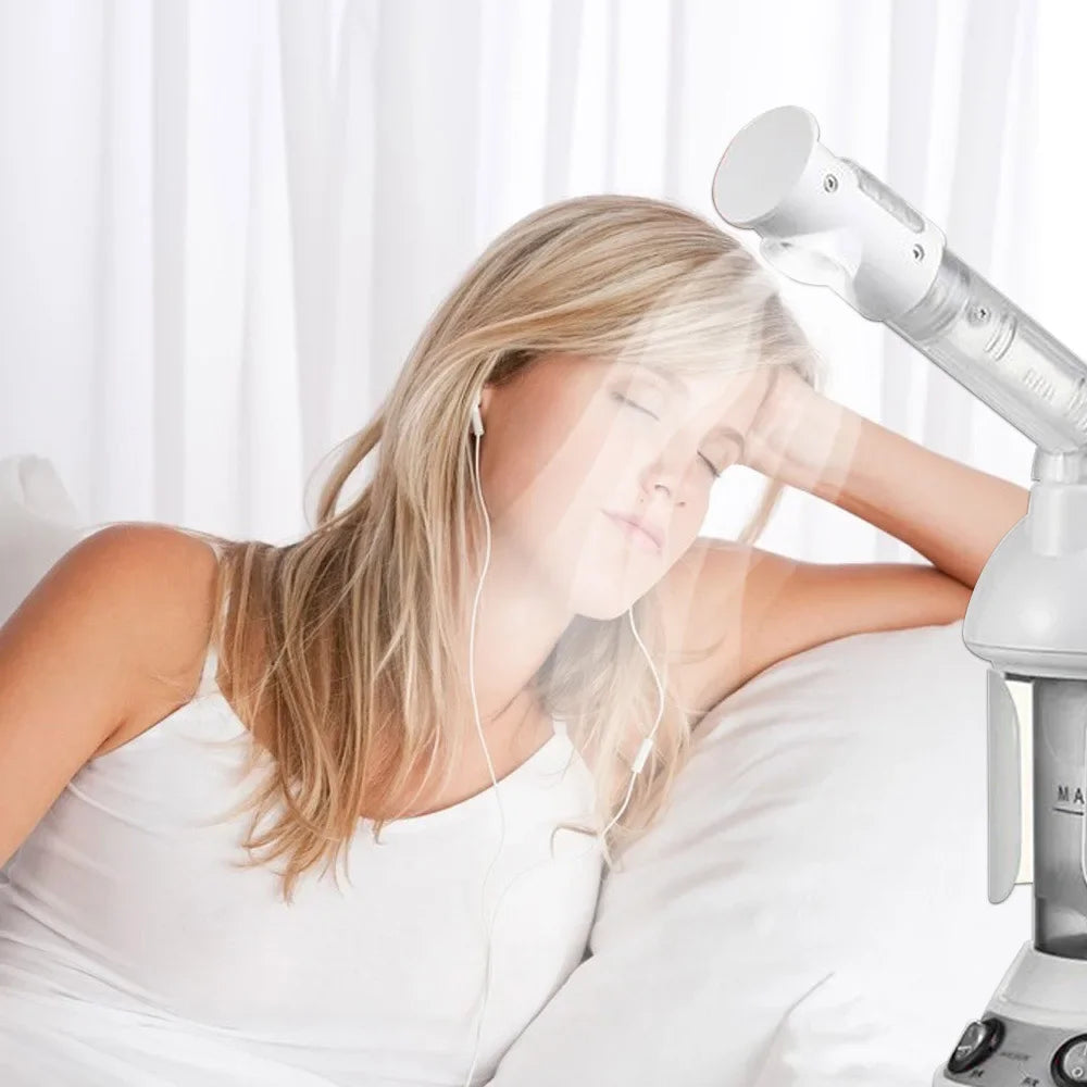 Portable Home Beauty Nano Hot Ionic Professional Ozone Face Vaporizer - For Facial Steaming and Deep Cleaning