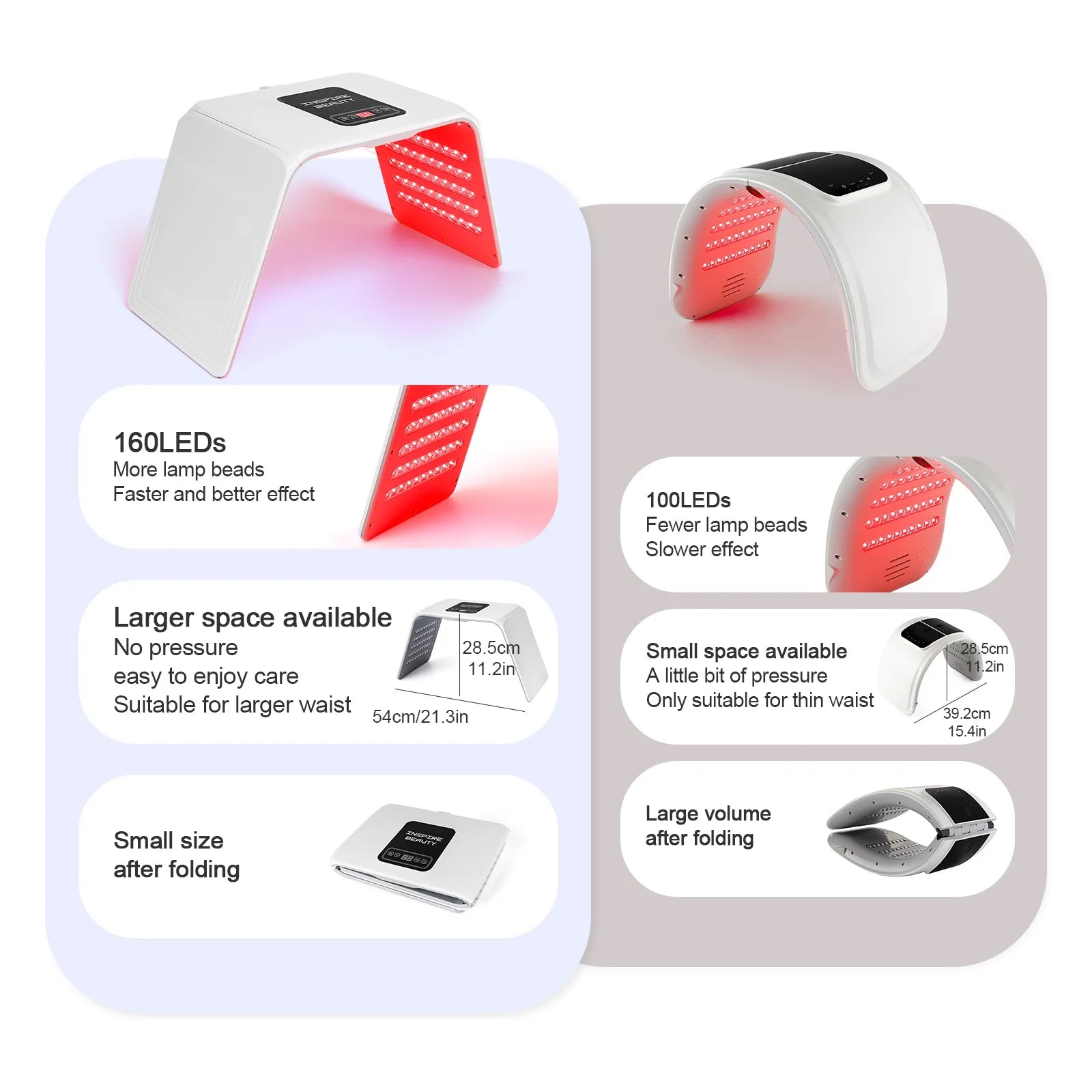 LED Light Therapy Lamp for Face & Body - Enhances Skin Rejuvenation