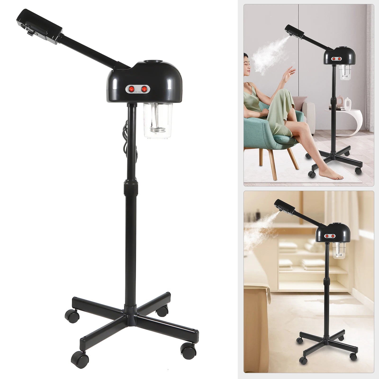 750ML Professional Facial Steamer, Adjustable Skin Care Equipment, Nano Atomization Steamer for Salon, Spa, or Home Use