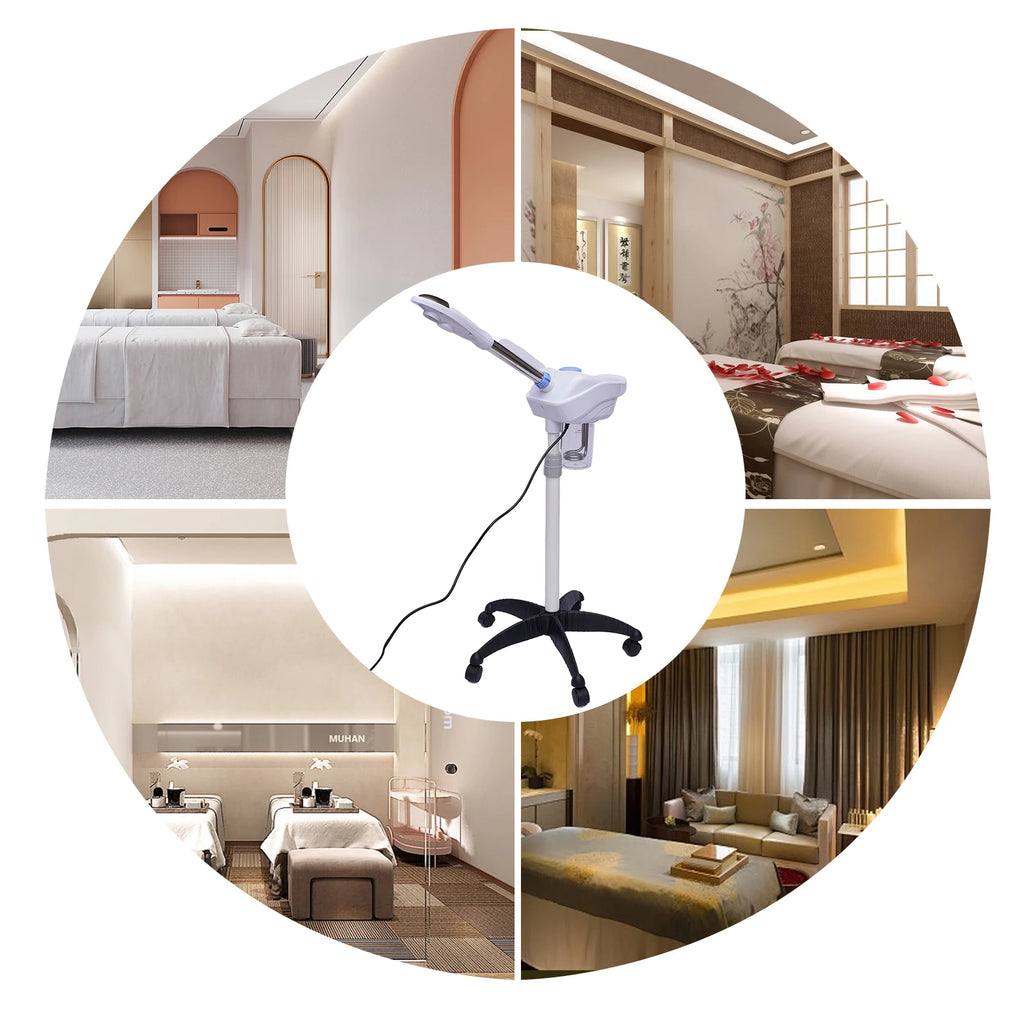 Room deodorizer with bedroom interior collage