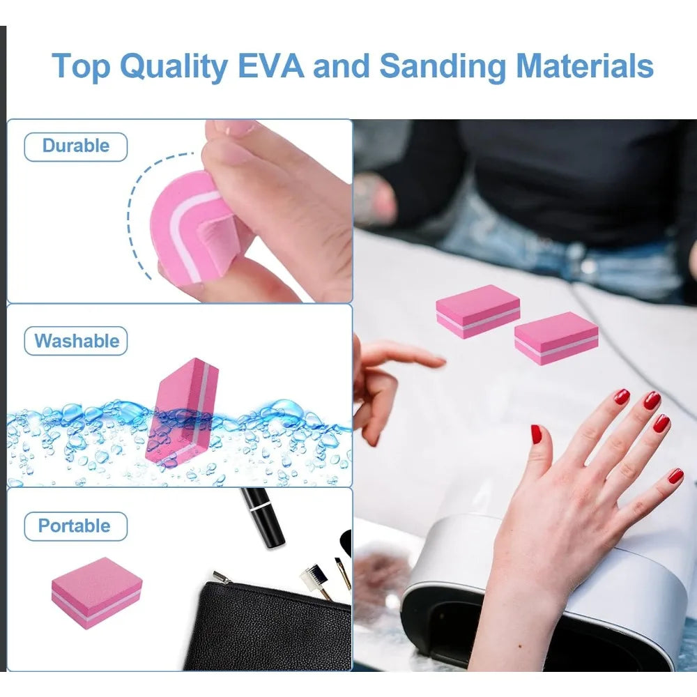 50 Mini Buffer Block Nail File for Acrylic Nails and Natural Nails